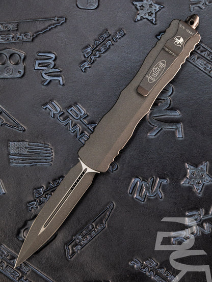 Microtech Knives Dirac Delta Double Edge Cerakote Dark Tungsten Standard 227-1 CDT