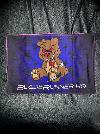 BRHQ SnuggleZ Snuggles Bear Hank Microfiber Pink ish Purple Backing
