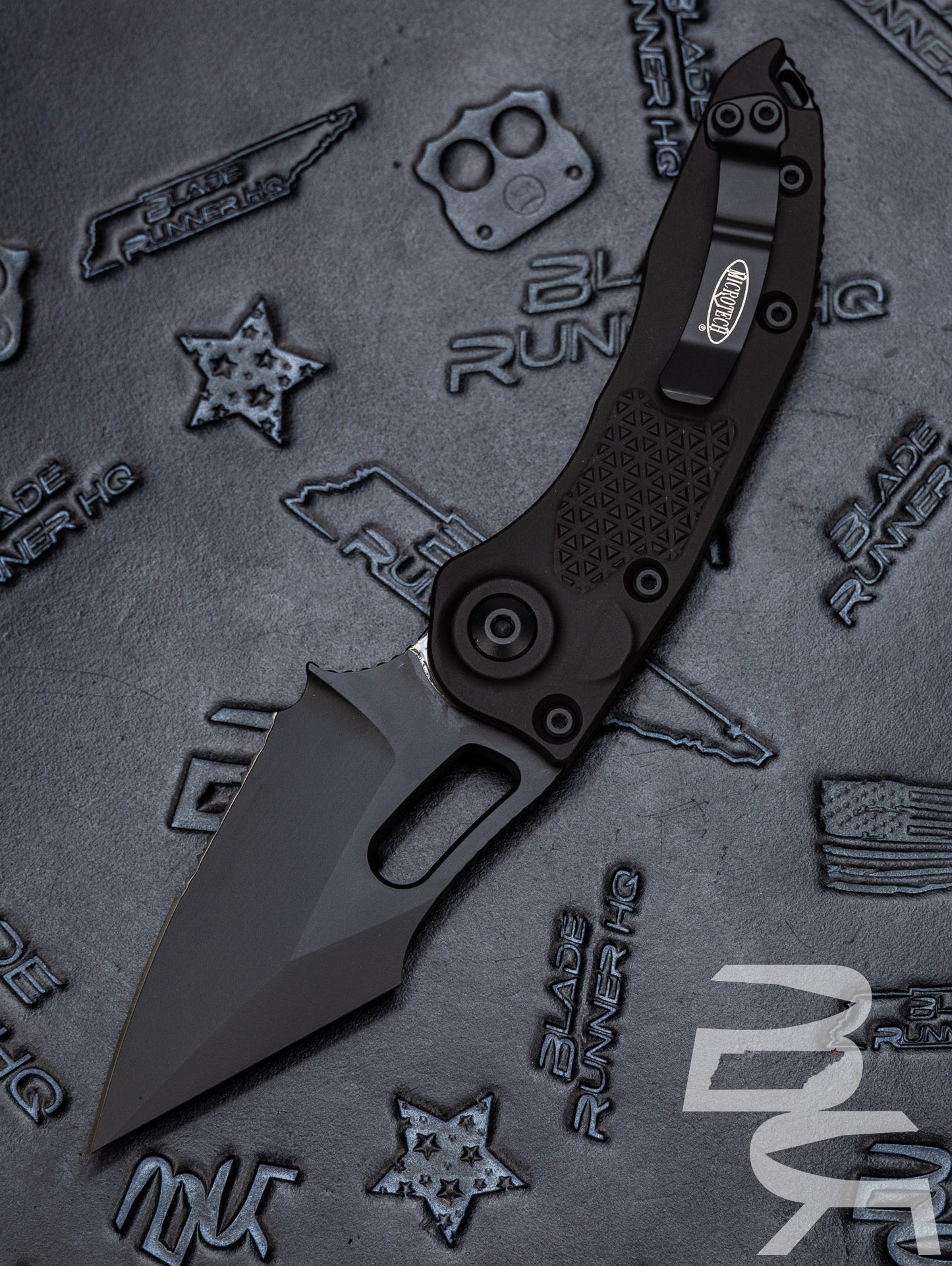 Microtech 169-2T Stitch S/E - Black Handle - Black Blade