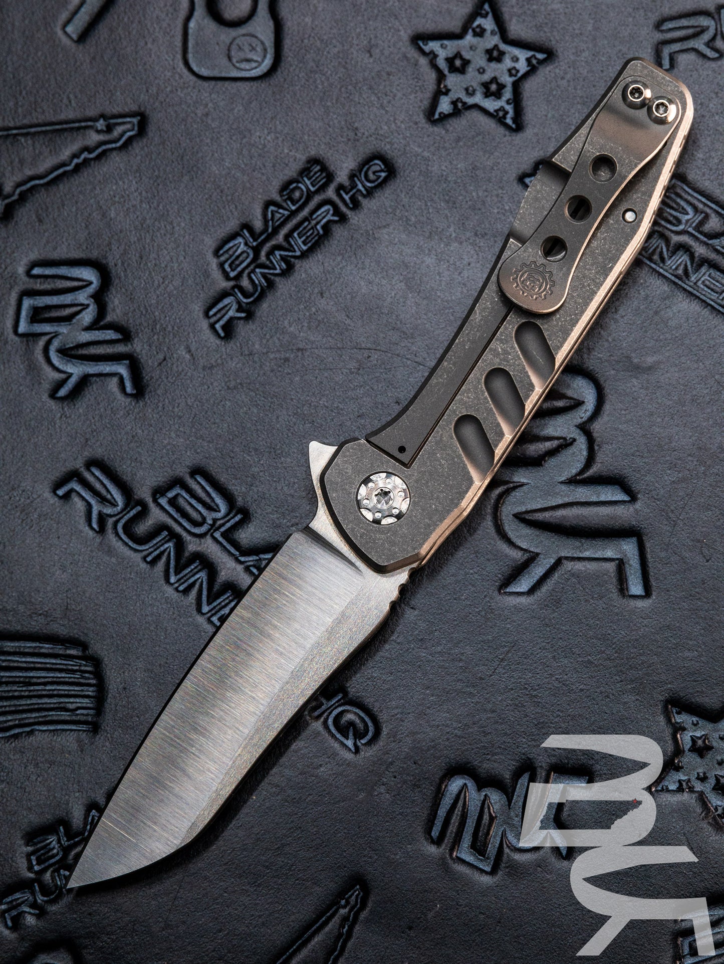 Pre Owned Smock Knives SK45 Frame Lock Knife Stonewash Ti (3.25" Stonewash)
