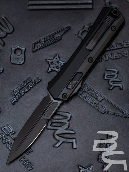 Microtech Glykon Shadow Bayonet w/ DLC Overlay Signature Series 184-1DLCTSH