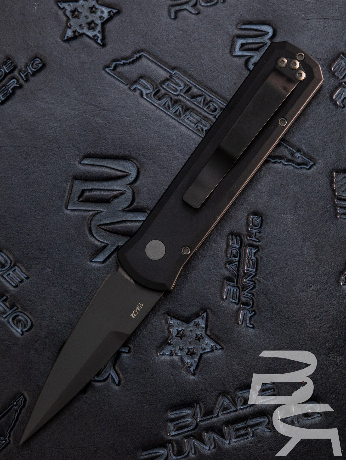 Pro-Tech Godson Automatic Knife Tactical Black Aluminum (3.15" Black) 721