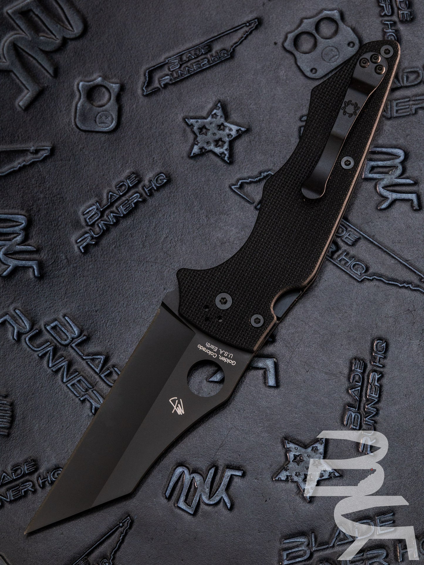 Spyderco YoJumbo Compression Lock Knife Black G-10 (4" Black) C253GPBBK