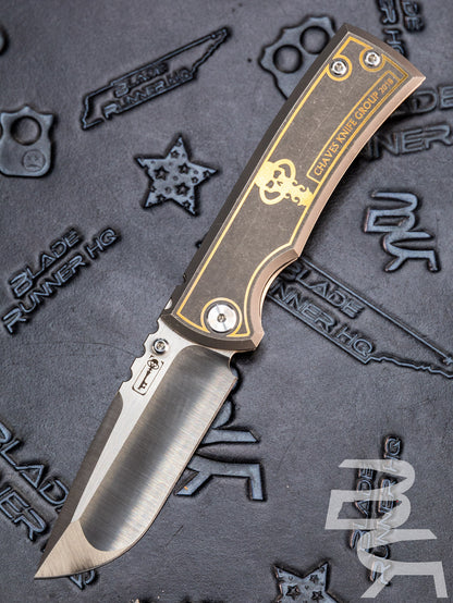 Pre Owned Chaves Redencion Street Drop Point Knife Full Ti (3.25" Satin) 2018 Facebook Group Knife