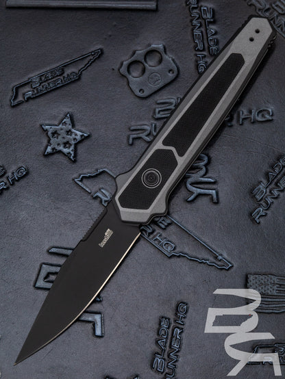 Kershaw Launch 17 Automatic Knife Gray Aluminum/Black G-10 (3.8" Black) 7951