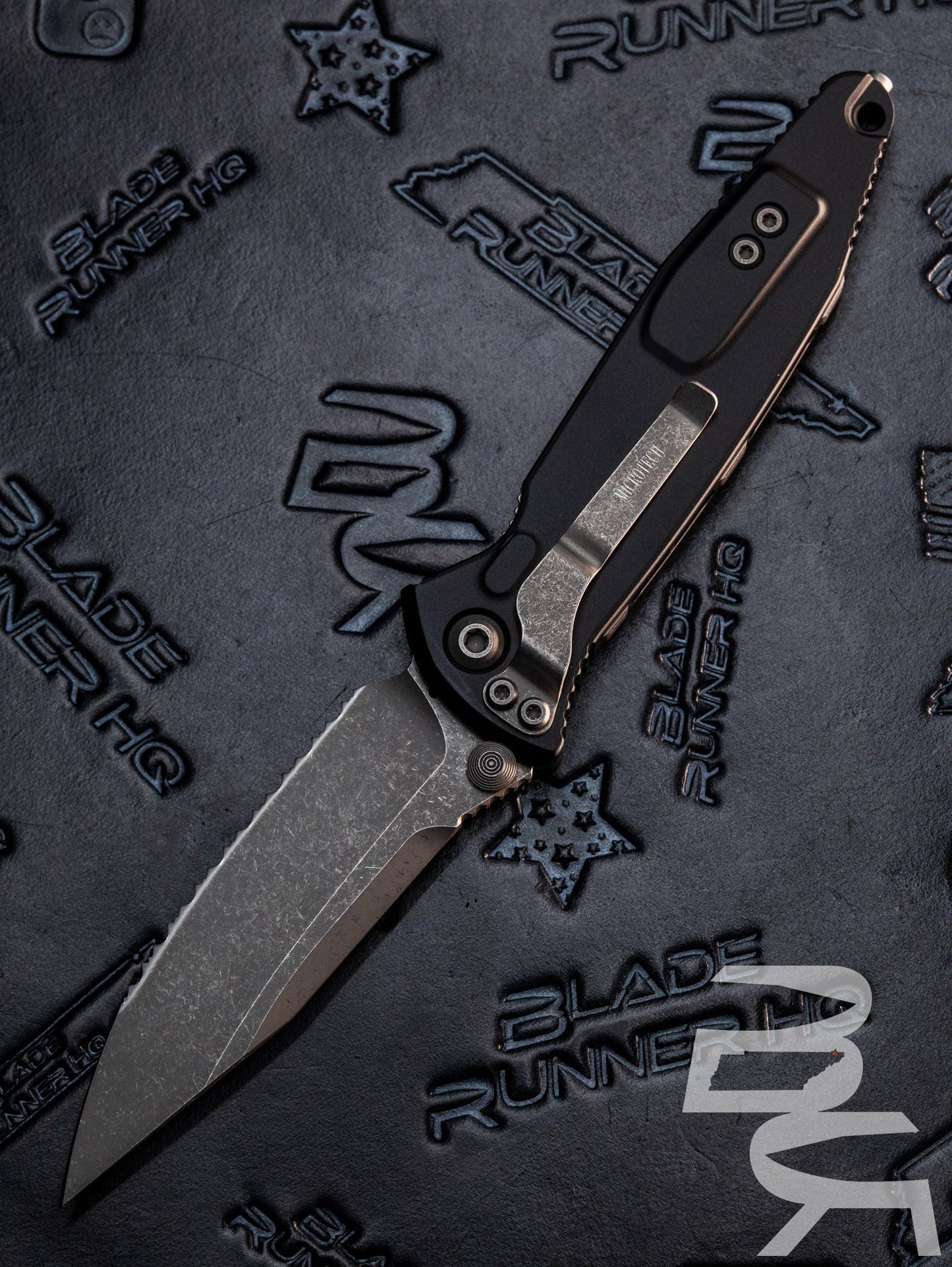Microtech Socom Elite S/E Manual Knife Black (4" Apocalyptic) 160-12 AP Full Serrated *