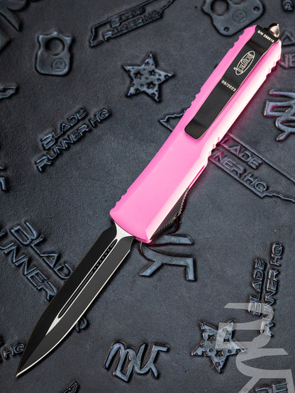 Microtech Ultratech D/E OTF Automatic Knife Pink (3.4" Black) 122-1BPK