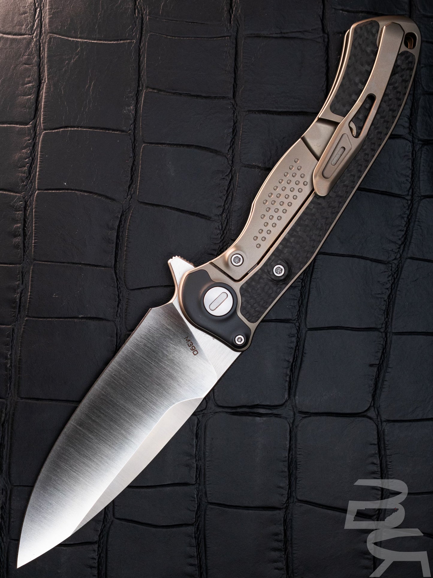 Venom Bone Doctor Knife M390 Steel Titanium & Carbon Fiber