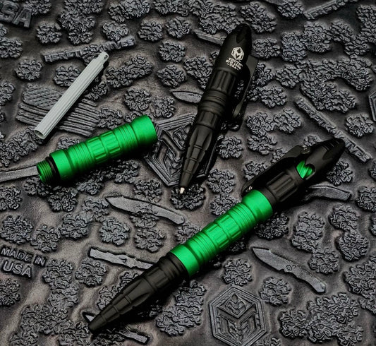 Heretic Thoth Tactical Pen Toxic Green Aluminum