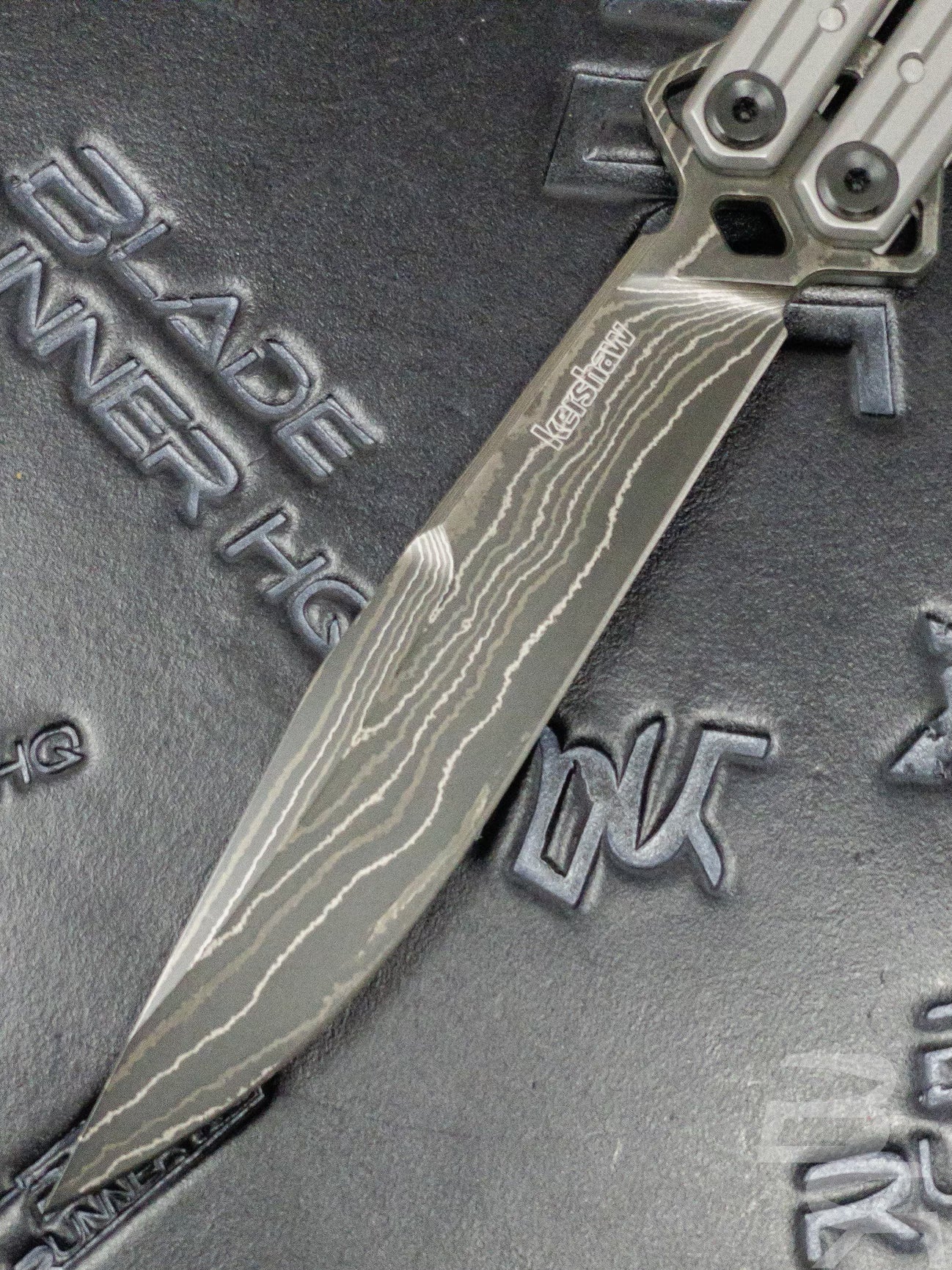 Kershaw Lucha Damascus Butterfly